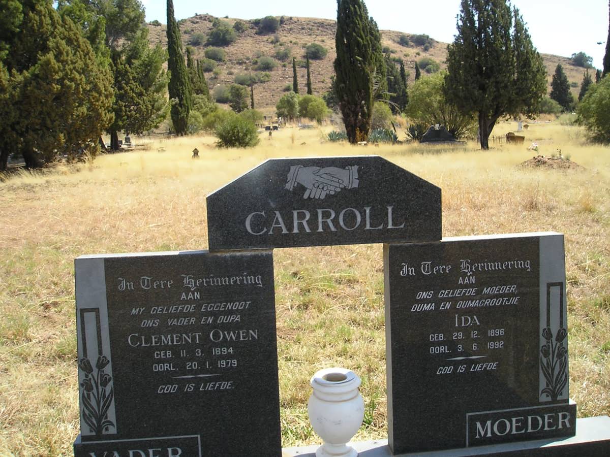 CARROLL Clement Owen 1894-1979 &amp; Ida 1896-1992