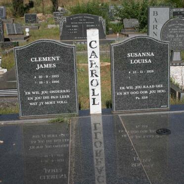 CARROLL Clement James 1925-1996 &amp; Susanna Louisa 1928-