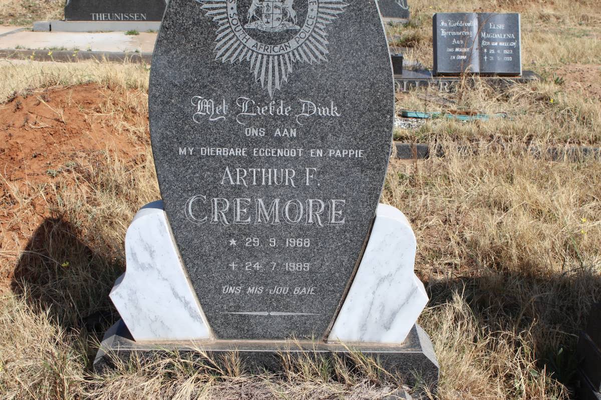 CREMORE Arthur F. 1968-1989