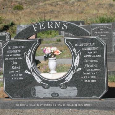 FERNS Jan Robert 1915-1994 &amp; Catharina Elizabeth BARNARD 1920-1998