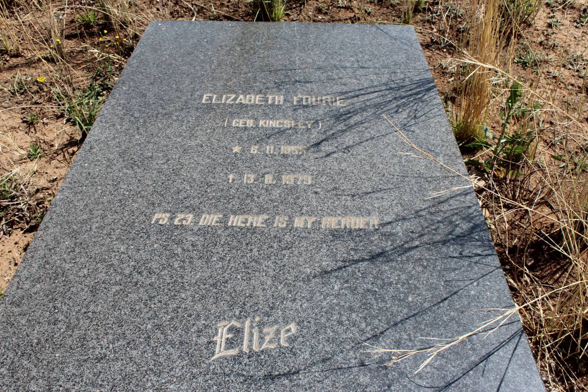 FOURIE Elizabeth nee KINGSLEY 1955-1979