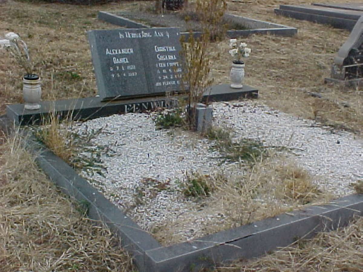 FENWICK Alexander Daniel 1922-1997 &amp; Christina Susanna FOURIE 1922-1996