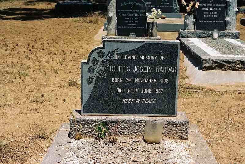 HADDAD Touffic Joseph 1902-1967