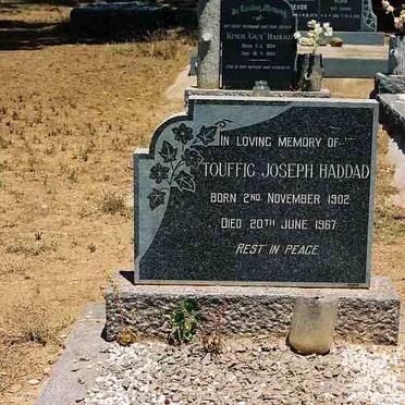 HADDAD Touffic Joseph 1902-1967