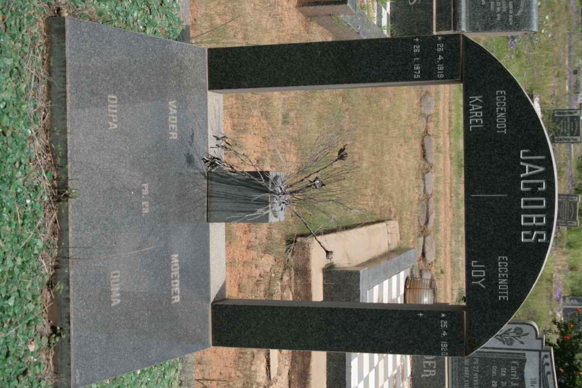 JACOBS Karel 1919-1975 &amp; Joy 1920-