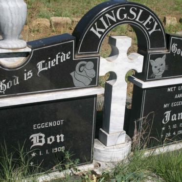 KINGSLEY Bon 1908- &amp; Jany 1913-1984