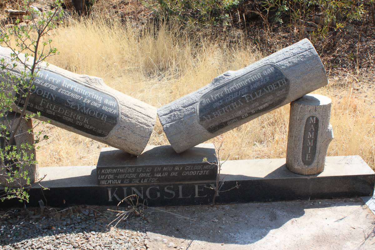 KINGSLEY John Seymour Frederick 19??-1975 &amp; Albertha Elizabeth nee ?? ??-??