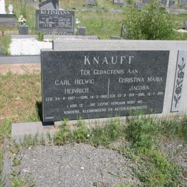 KNAUFF Carel Helwig Heinrich 1907-1968 &amp; Christina Maria Jacoba 1918-2001