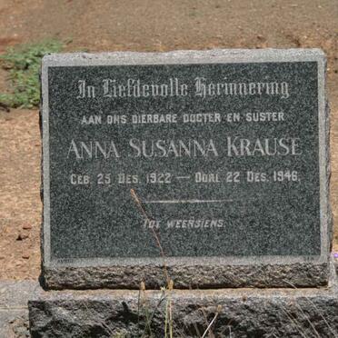 KRAUSE Anna Susanna 1922-1946