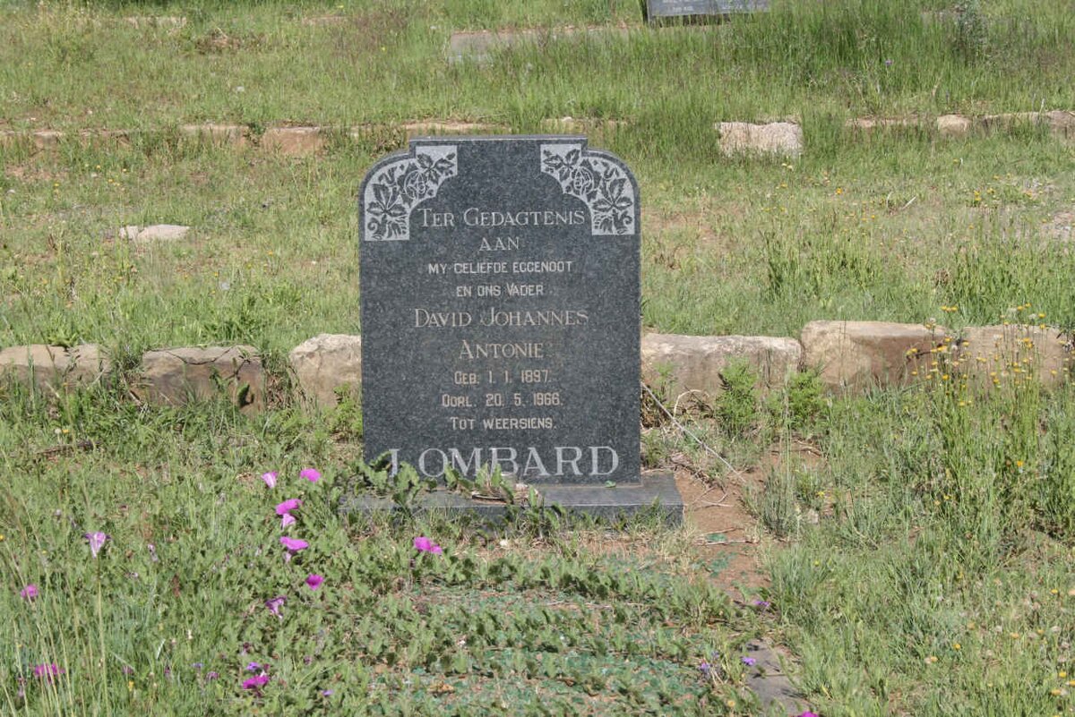 LOMBARD David Johannes Antonie 1897-1966