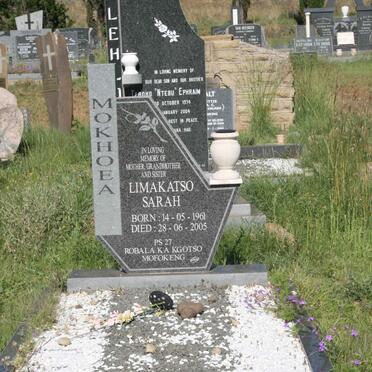 MOKHOEA Limakatso Sarah 1961-2005