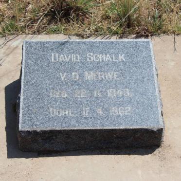 MERWE David Schalk, v.d. 1943-1962