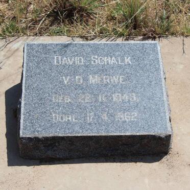 MERWE David Schalk, v.d. 1943-1962
