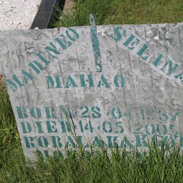 MAHAO Madineo Selina 1937-2005