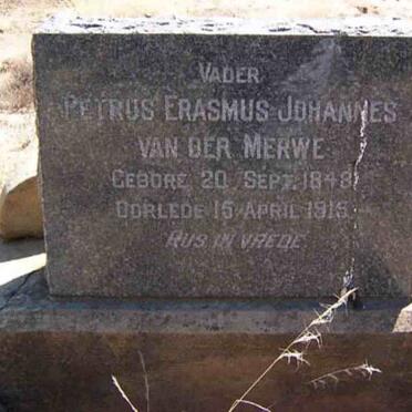 MERWE Petrus Erasmus Johannes, van der 1848-1915