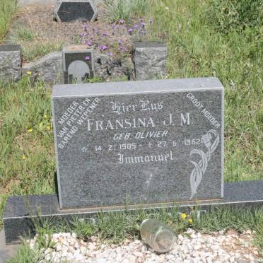 OLIVIER Fransina J.M. 1905-1962