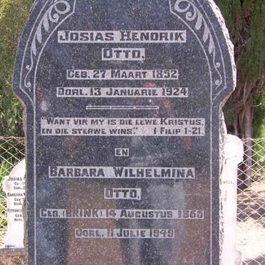 OTTO Josias Hendrik 1852-1924