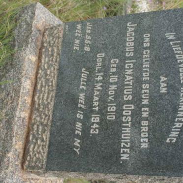 OOSTHUIZEN Jacobus Ignatius 1910-1943