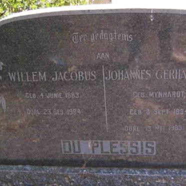 PLESSIS Willem Jacobus, du 1883-1964 &amp; Johannes Gerhardus MYNHARDT 1894-1983