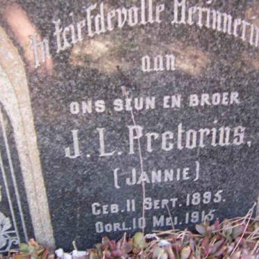 PRETORIUS J.L. 1895-1915