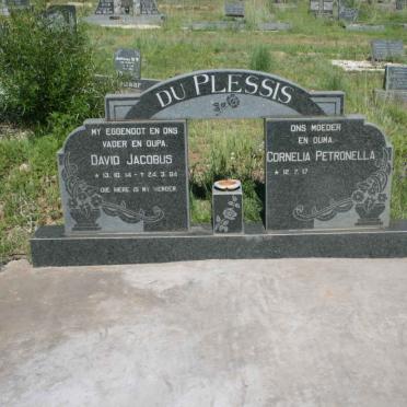 PLESSIS David Jacobus, du 1914-1984 &amp; Cornelia Petronella 1917-