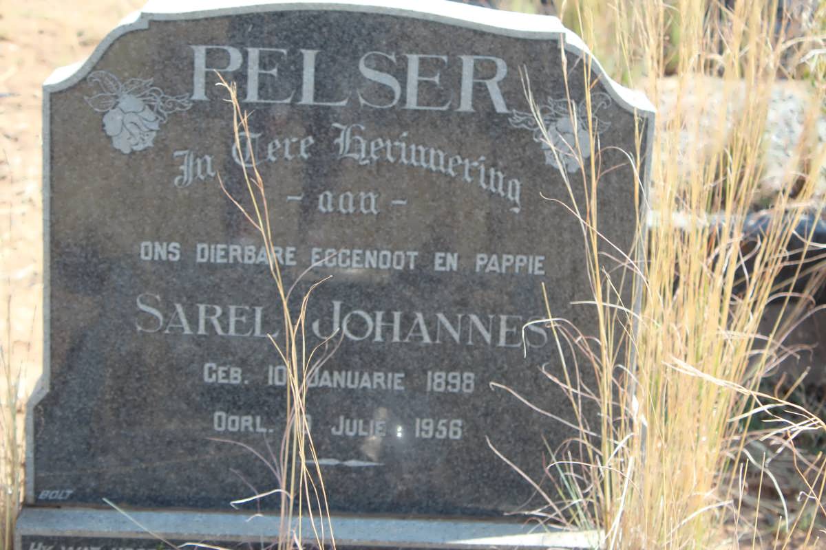 PELSER Sarel Johannes 1898-1956