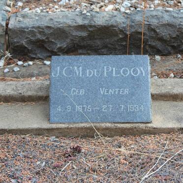PLOOY J.C.M., du nee VENTER 1875-1934