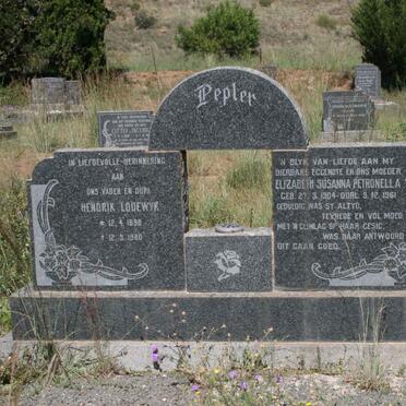 PEPLER Hendrik Lodewyk 1898-1980 &amp; Elizabeth Susanna Petronella 1904-1961