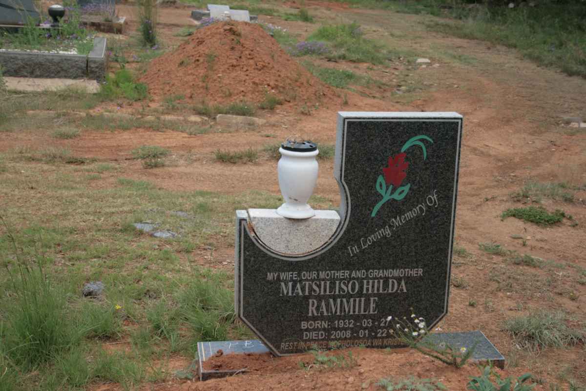 RAMMILE Matsiliso Hilda 1932-2006