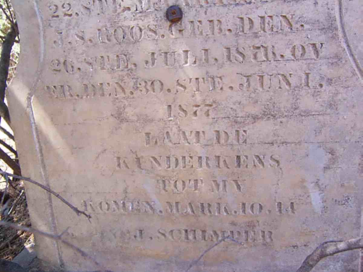 ROOS J.C. 18?8-1878 :: ROOS J.P. 1870-1877 :: ROOS J.J. 18??-1878 :: ROOS J.S. 1876-1877