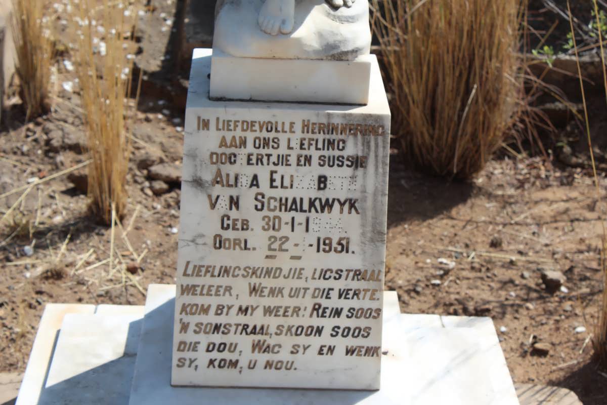 SCHALKWYK Alida Elizabeth, van 1944-1951