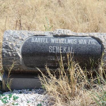 SENEKAL Bartel Wilhelmus van Zyl 1912-1976