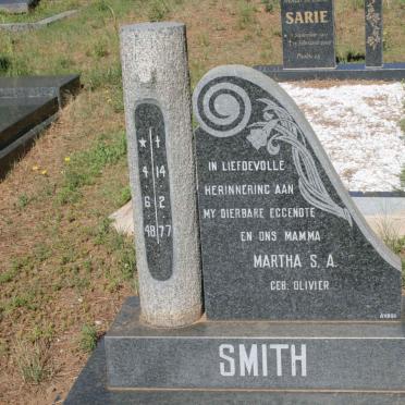 SMITH Martha S.A. nee OLIVIER 1948-1977