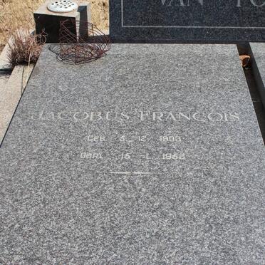 TONDER Jacobus Francois, van 1903-1968 &amp; Susara Maria Johanna 1905-1981