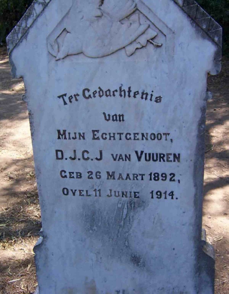 VUUREN D.J.C.J., van 1892-1914