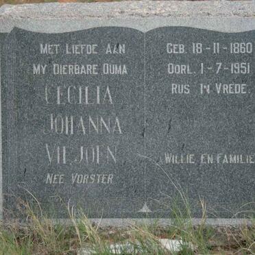 VILJOEN Cecilia Johanna nee VORSTER 1860-1951