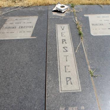 VERSTER Lourens Erasmus 1918-1963 &amp; Martha Sophia 1924-