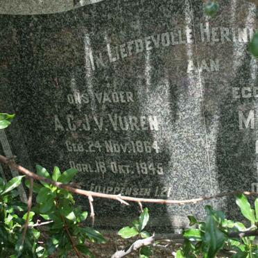 VUUREN A.C., J. v. 1864-1945 &amp; M.S.E. HENNING 1872-1942 