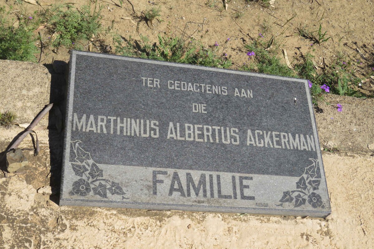 ACKERMAN Marthinus Albertus