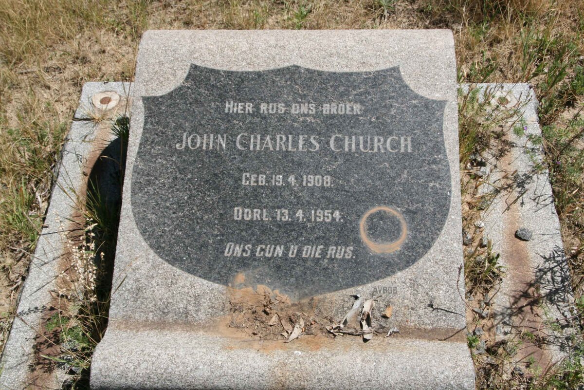 CHURCH John Charles 1908-1954