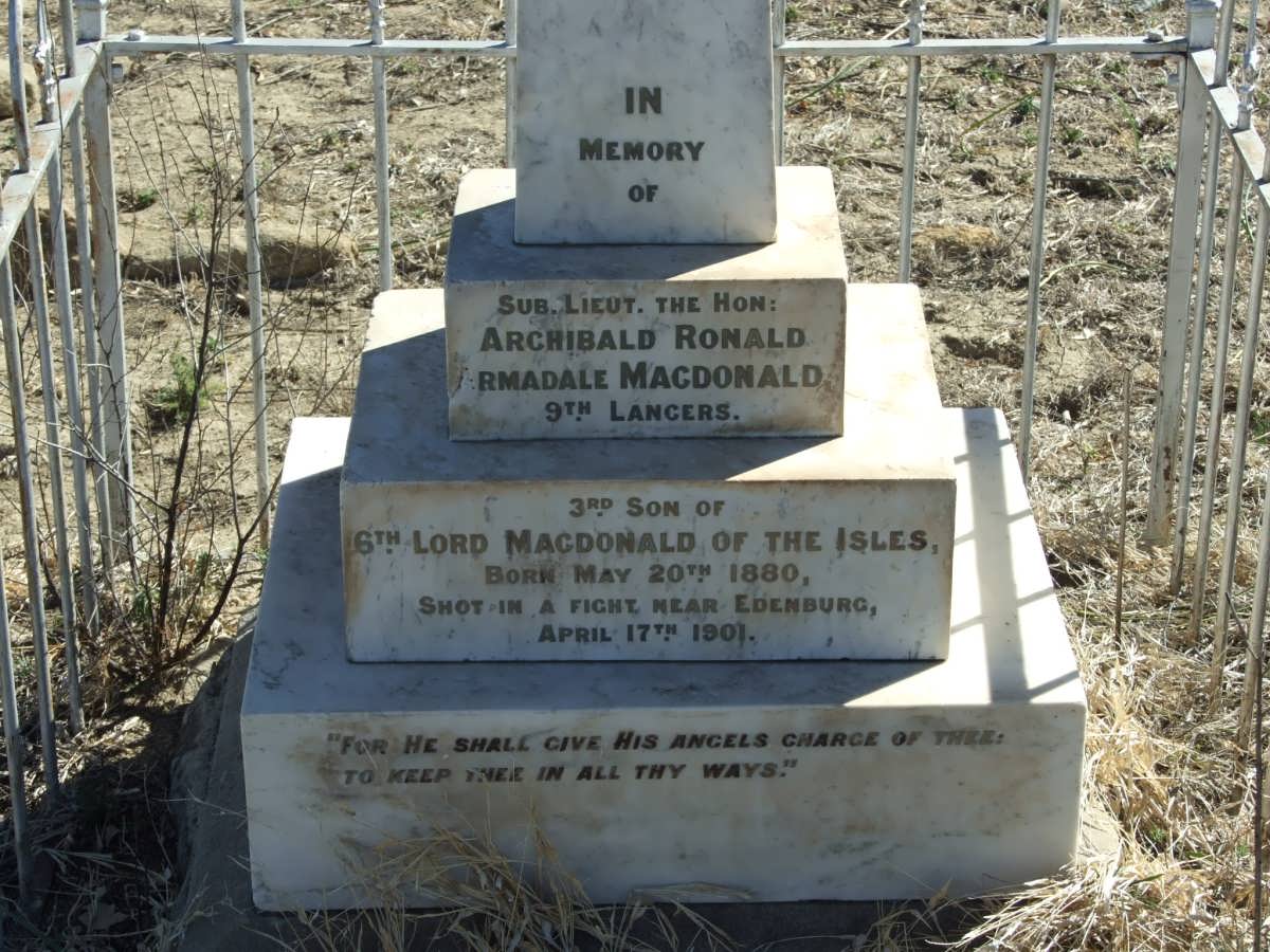 MACDONALD Archibald Ronald Armadale 1880-1901