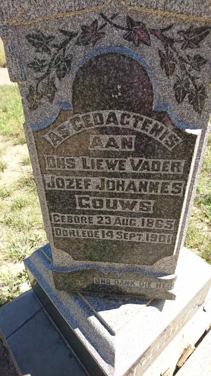 GOUWS Jozef Johannes 1865-1901