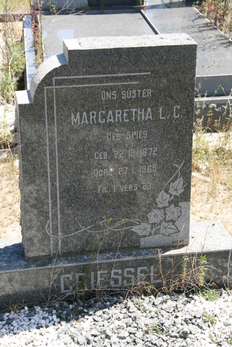 GRIESSEL Margaretha L.C. 1872-1965