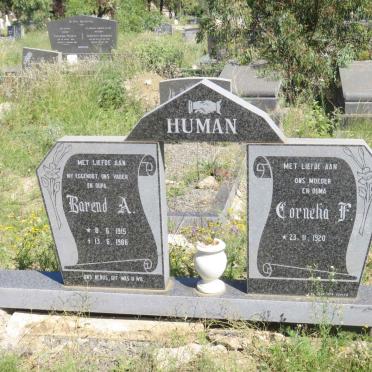 HUMAN Barend A. 1915-1986 &amp; Cornelia F. 1920-
