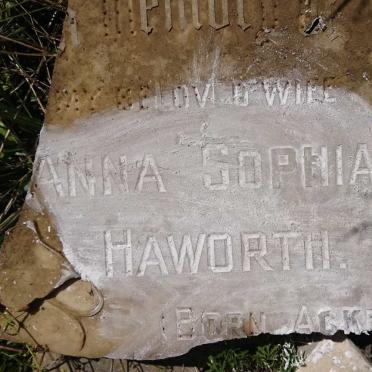 HAWORTH Anna Sophia nee ACKERMAN -1917