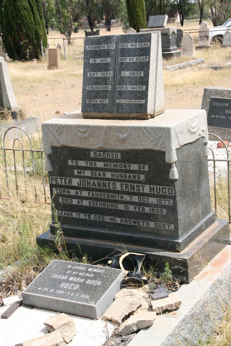 HUGO Peter Johannes Ernst 1877-1933 &amp; Sarah Maria Boon 1889-1981