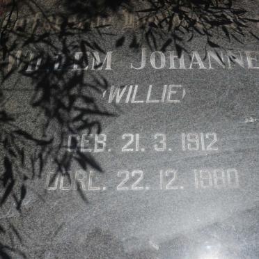 HUMAN Willem Johannes 1912-1980