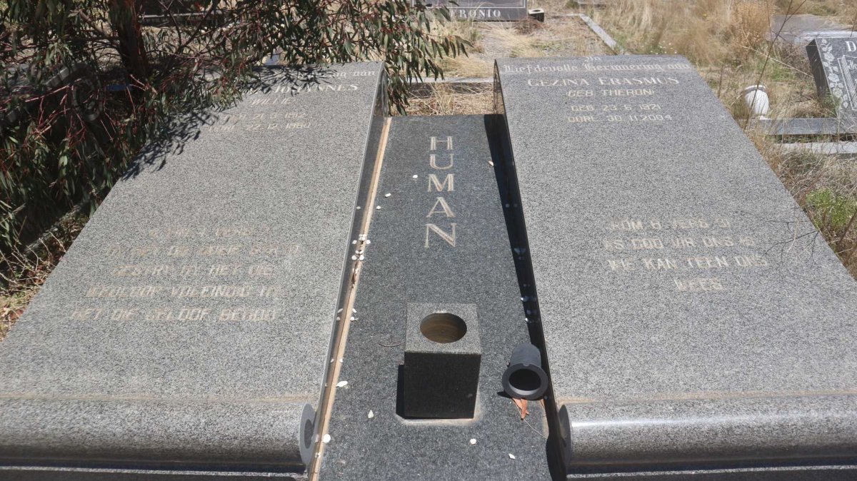 HUMAN Willem Johannes 1912-1980 &amp; Gezina Erasmus THERON 1921-2004