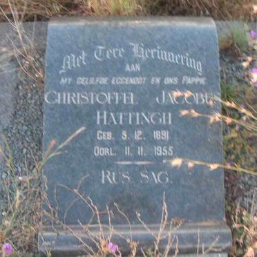 HATTINGH Christoffel Jacobus 1891-1955