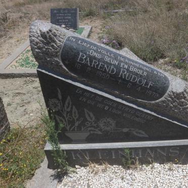 KLEINHANS Barend Rudolf 1950-1972